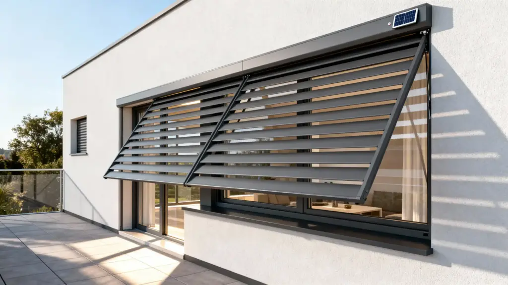 brise soleil orientable asymétrique