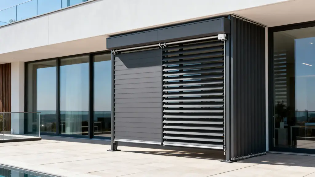 brise soleil orientable autoportant
