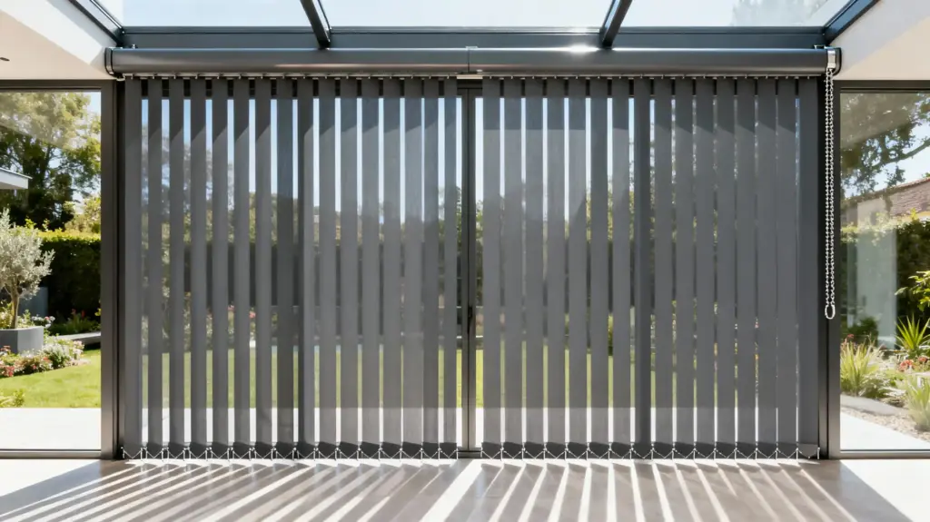 store à bandes verticales