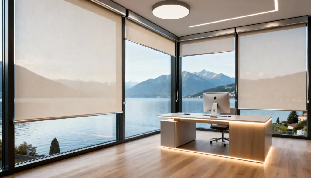 store à enroulement avec coffre