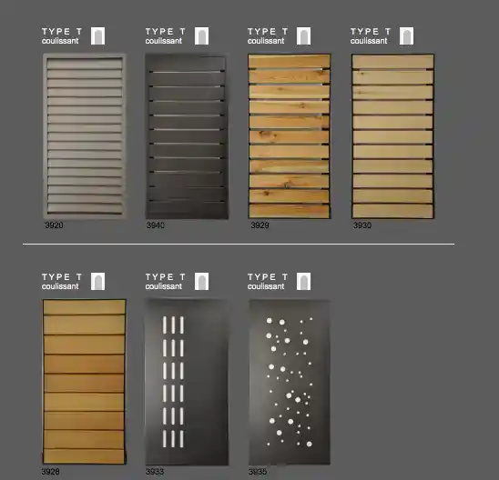 volet coulissant en aluminium